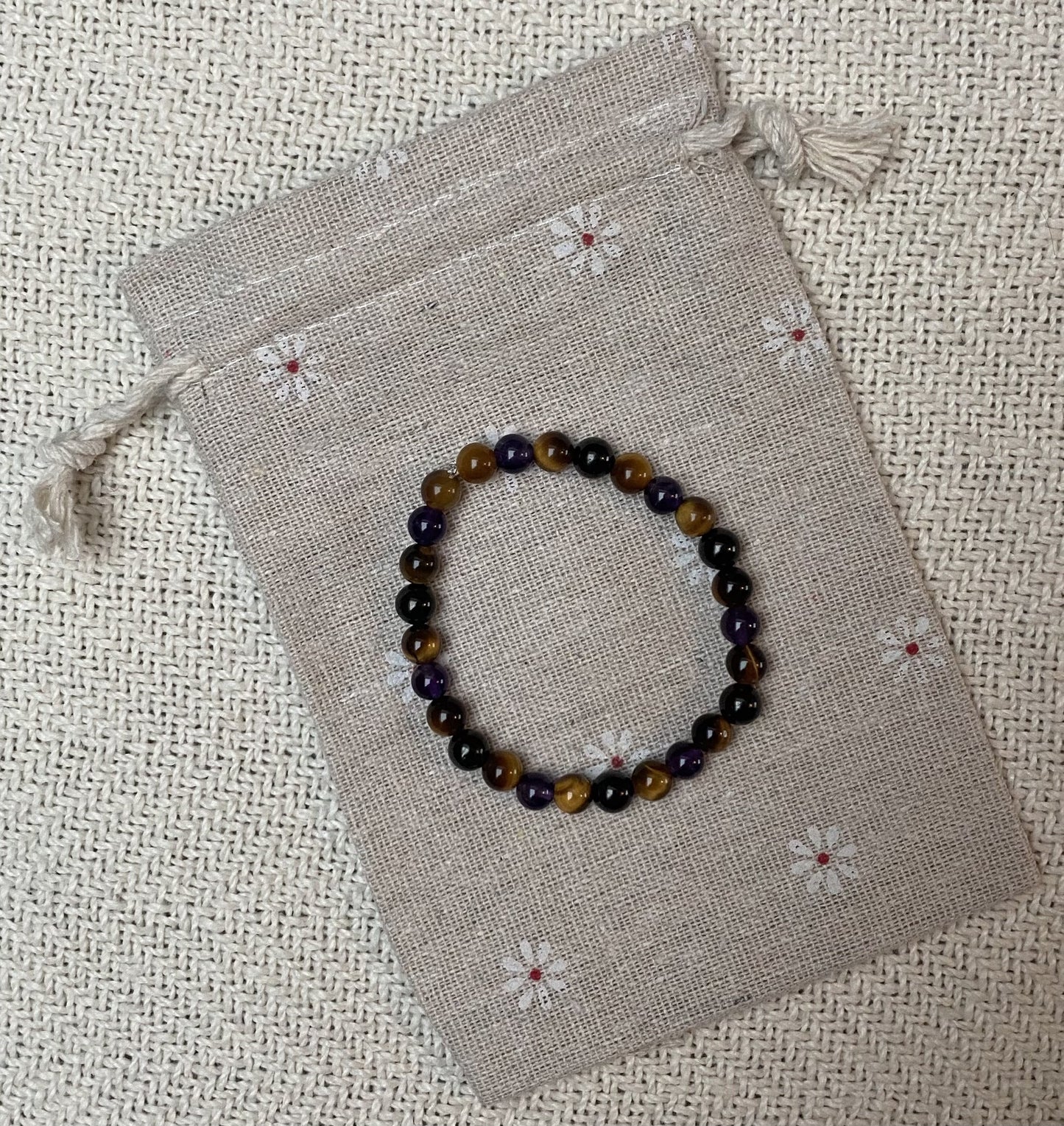 Bracelet Tête apaisée 💜🖤🤎