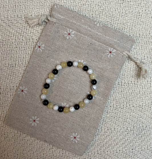 Bracelet Rayon de soleil 💛🤍🖤