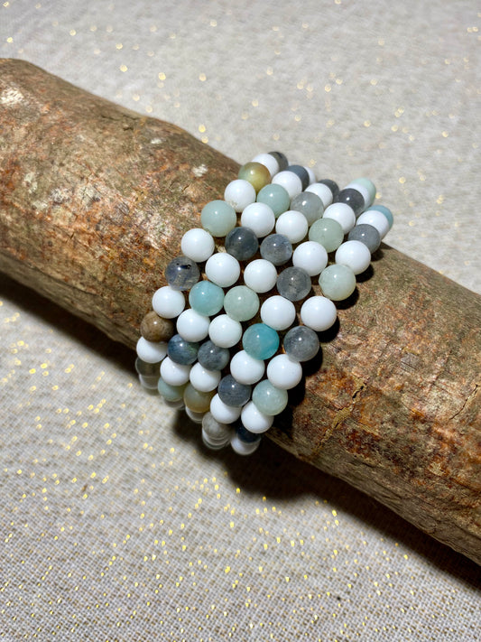 Bracelet Calme 🤍🩵🩶